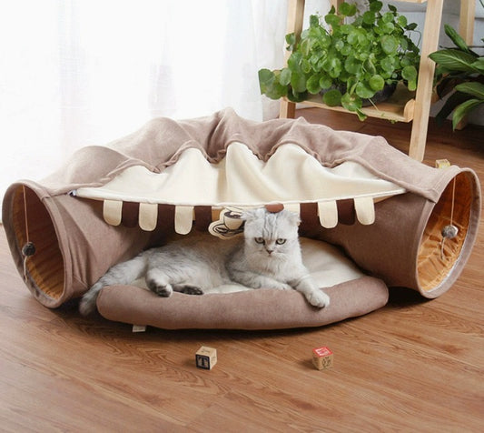 Hamac Tunnel Suspendu pour Chat – Jeu & Détente