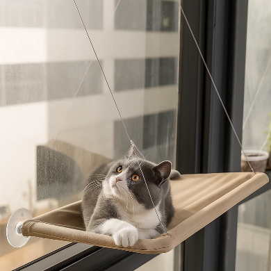 Hamac Fenêtre Premium pour Chat – Confort Panoramique & Repos Sécurisé