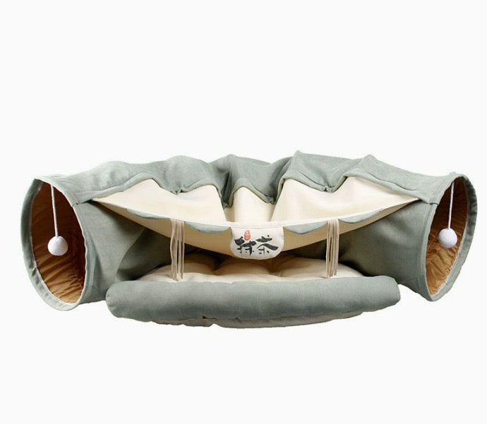 Hamac Tunnel Suspendu pour Chat – Jeu & Détente