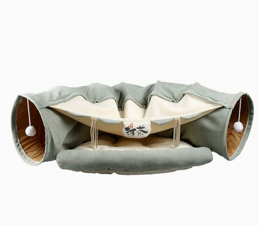 Hamac Tunnel Suspendu pour Chat – Jeu & Détente